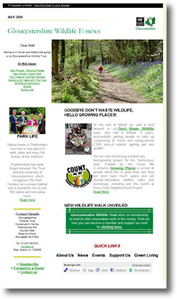 Gloucestershire Wildlife Trust free e-news